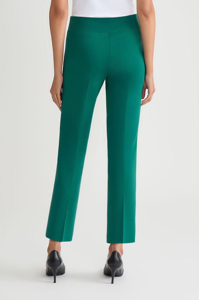 Plus Size Knit Classic Cut Ankle Pants, Everest | Ming Wang