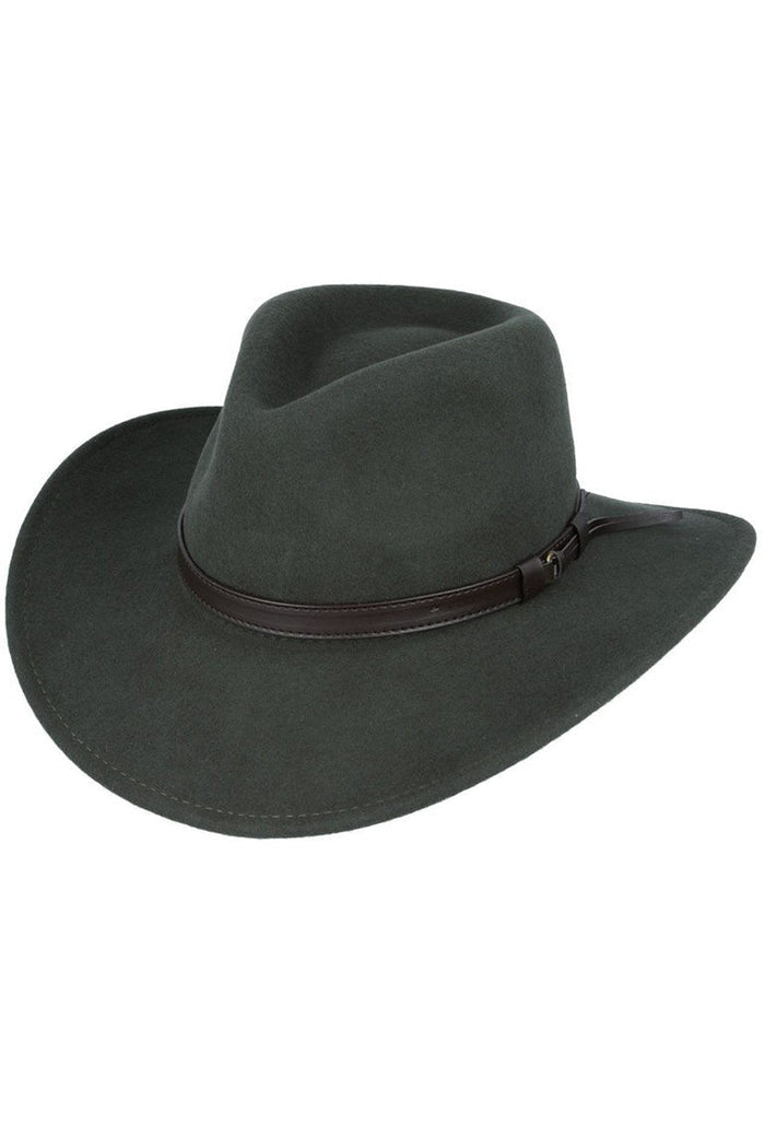 PURE WOOL FELT CRUSHABLE COWBOY HAT