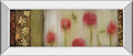Rain Flower Il By Dysart - Mirror Framed Print Wall Art - Beige