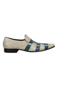 Real Leather 2 Toned Polish Slip On