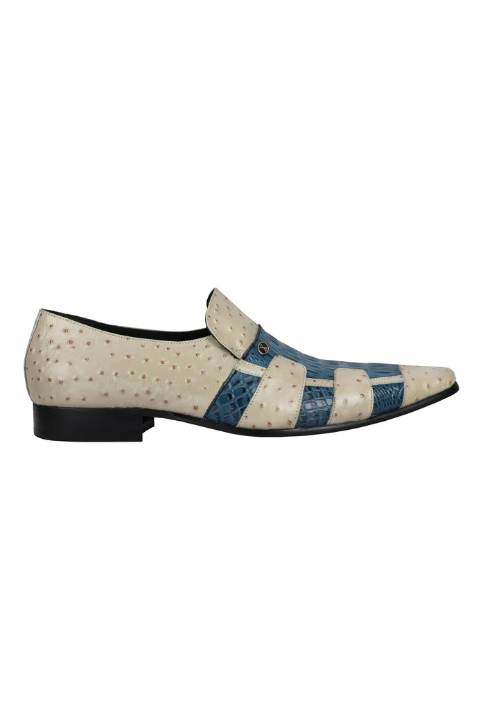 Real Leather 2 Toned Polish Slip On
