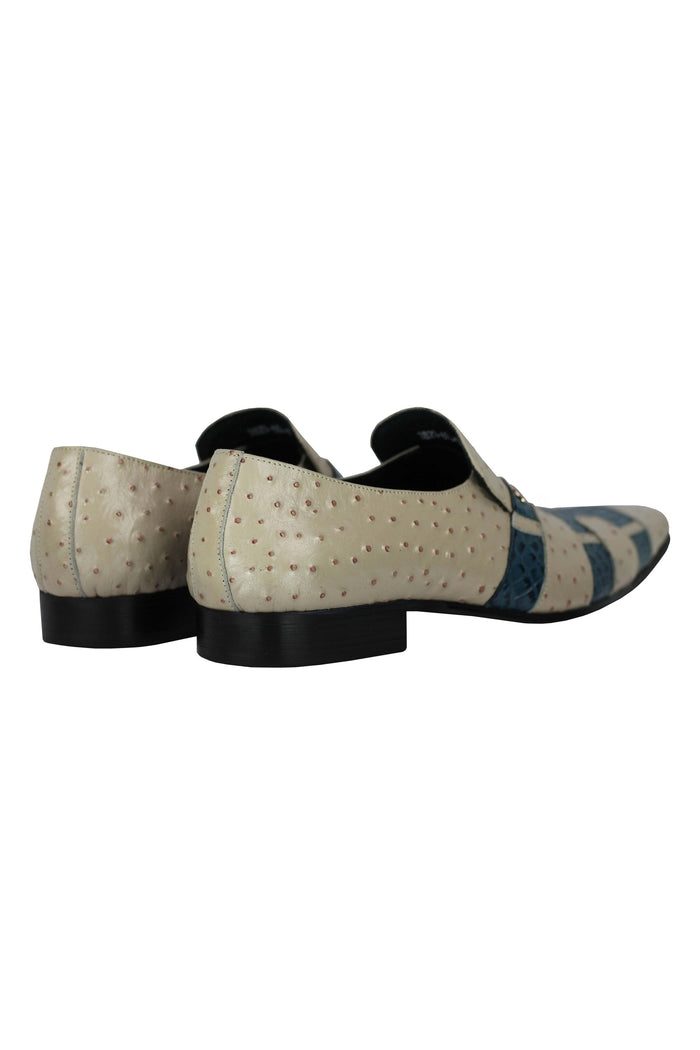 Real Leather 2 Toned Polish Slip On