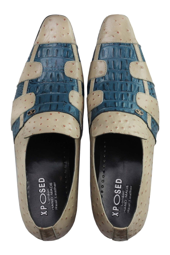 Real Leather 2 Toned Polish Slip On