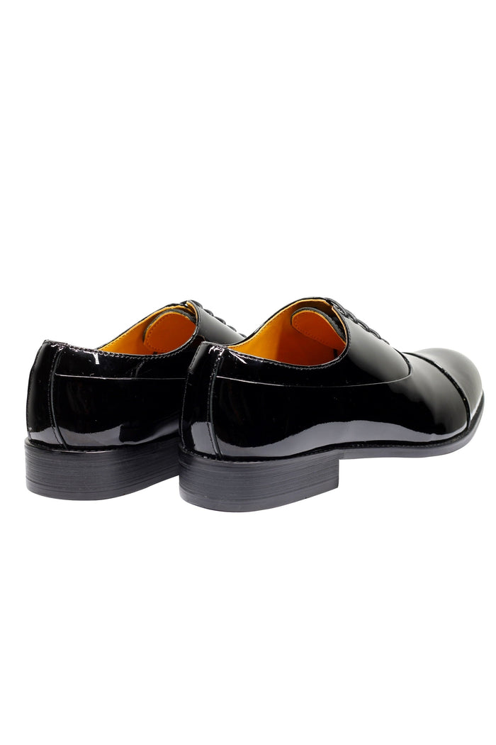 REAL LEATHER BLACK SHINY SHOES