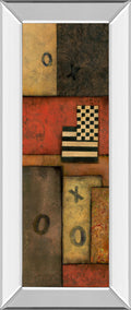 Right Move I By Norm Olson - Mirror Framed Print Wall Art - Light Brown