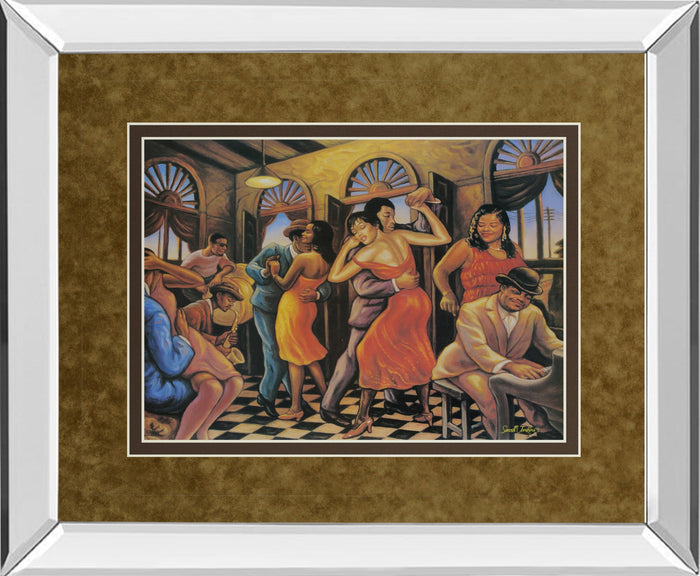 Roadhouse By Sarah Jenkins - Mirror Framed Print Wall Art - Light Brown