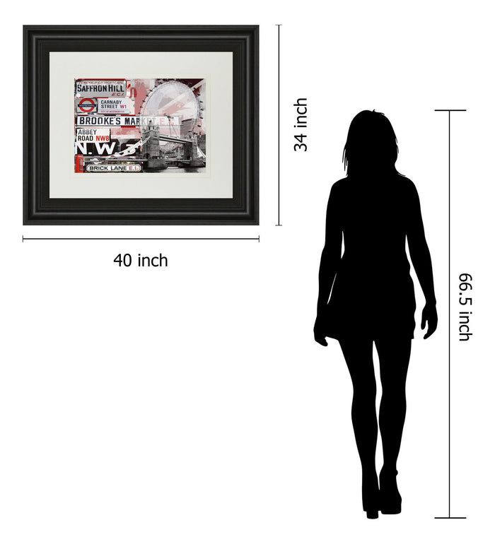 Saffron Hill By Andrew Cotton - Framed Print Wall Art - Gray