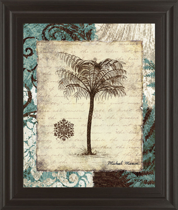 Secret Fern IV By Michael Marcon - Framed Print Wall Art - Beige