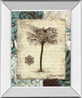 Secret Fern IV By Michael Marcon - Mirror Framed Print Wall Art - Beige