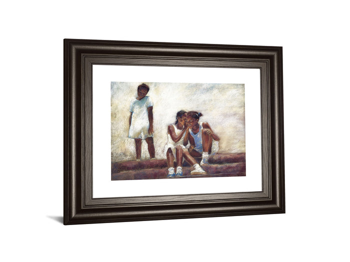 Secrets By Sharon Wilson - Framed Print Wall Art - Beige