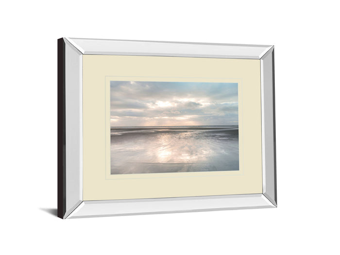 Silver Sands By Assaf Frank - Mirror Framed Print Wall Art - Beige