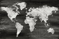 Small - Industrial World Map By Natalie Carpentieri - Dark Gray
