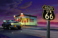 Small - Route 66 By Yellow Cafe - Purple