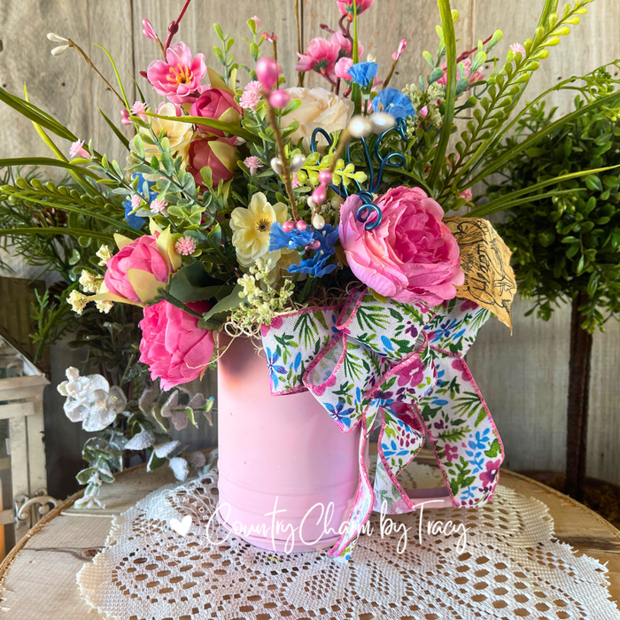 Spring Florals Sifter Decor