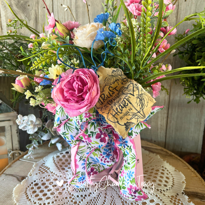 Spring Florals Sifter Decor