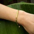 Stainless steel snake back bracelet