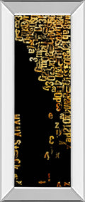 Stock I By Erin Ashley - Mirror Framed Print Wall Art - Black