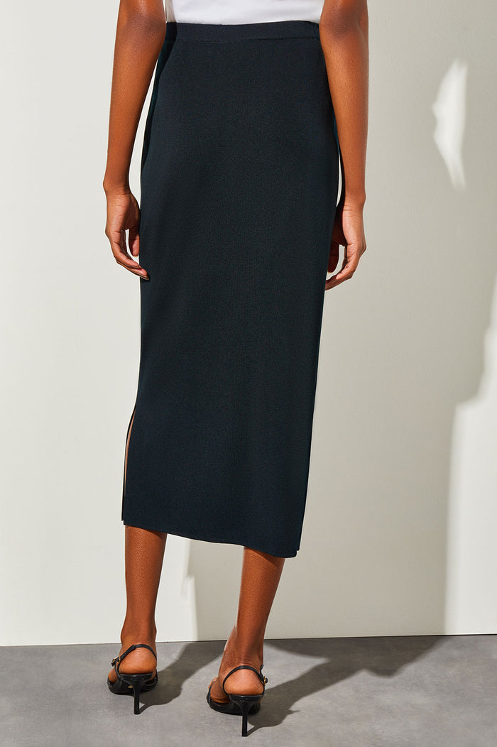 Straight Knit Ballerina-Length Skirt | Ming Wang