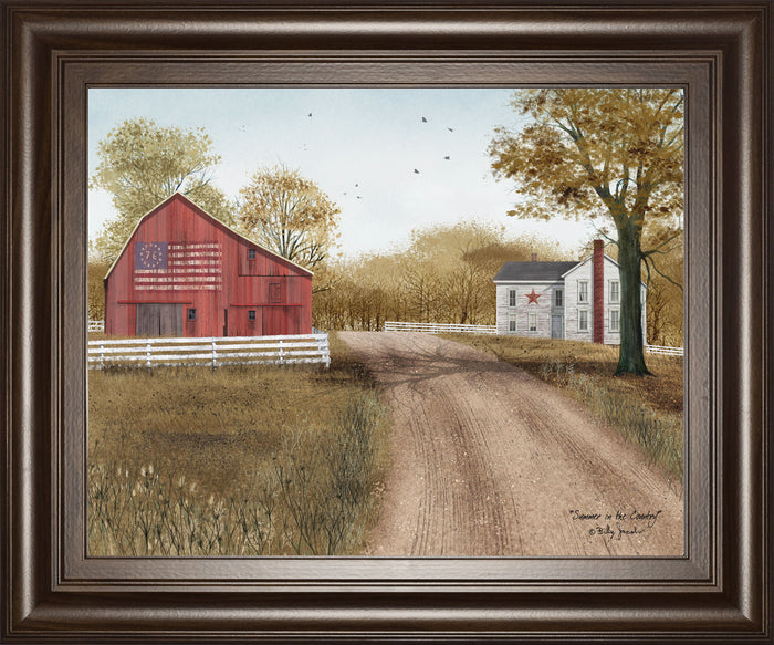 Summer In The Country By Billy Jacobs - Framed Print Wall Art - Light Brown
