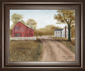 Summer In The Country By Billy Jacobs - Framed Print Wall Art - Light Brown