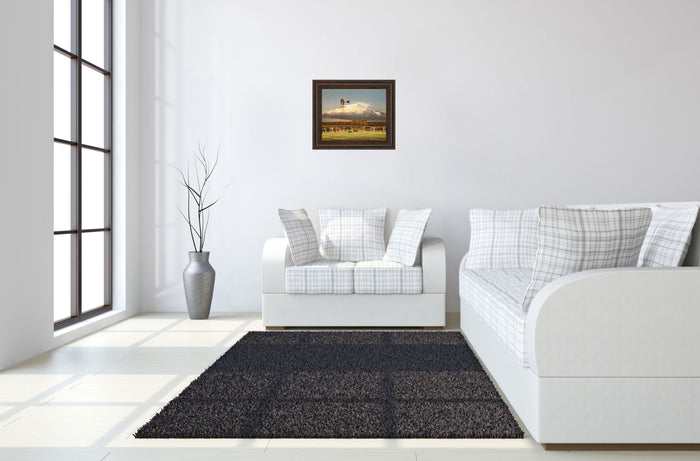 Summer Pastures By Bonnie Mohr - Framed Print Wall Art - Light Brown