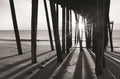 Sunrise At The Pier By Lori Deiter - Dark Gray