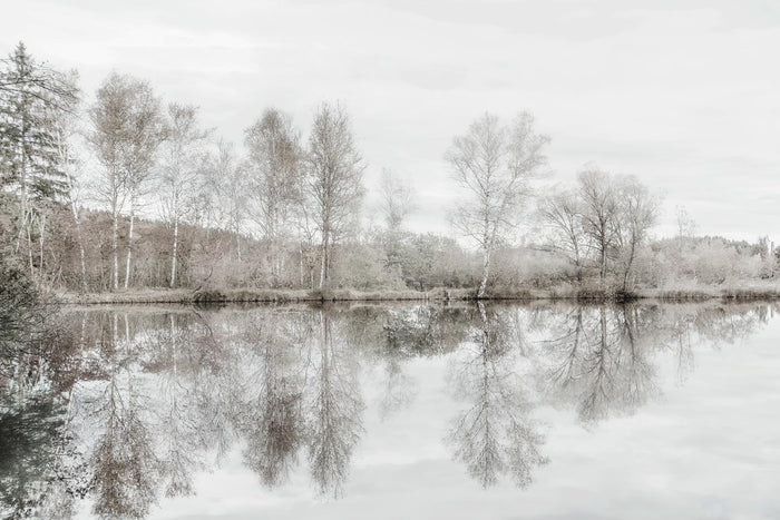 Taupe Water Mirror By Irene Weisz - Gray