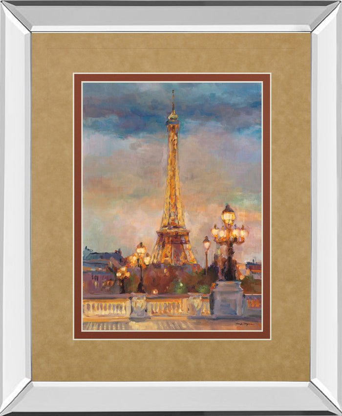 The Beginning Of The Evening By Marilyn Hageman - Mirror Framed Print Wall Art - Light Brown