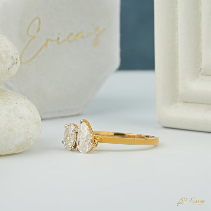 The Beloved - Pear & Oval Lab Grown Diamond Toi et Moi Ring