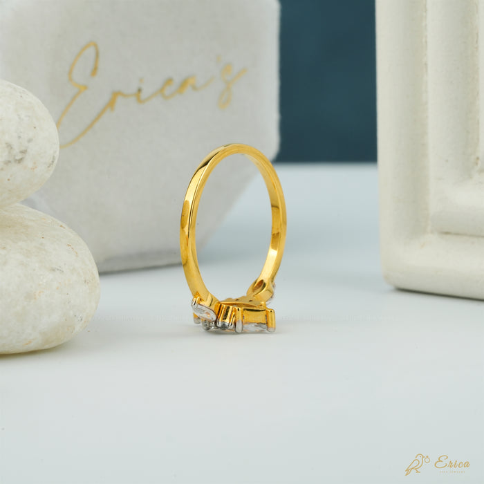 The Cascade - Marquise with Marquise Sides Lab Grown Diamond Ring