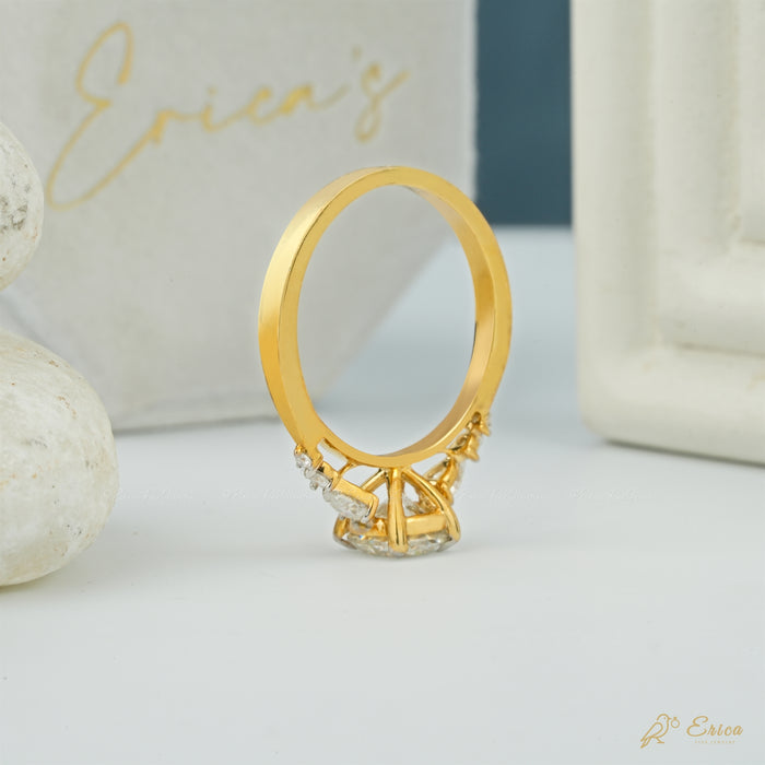 The Celeste - Round Lab Grown Diamond Cluster Ring