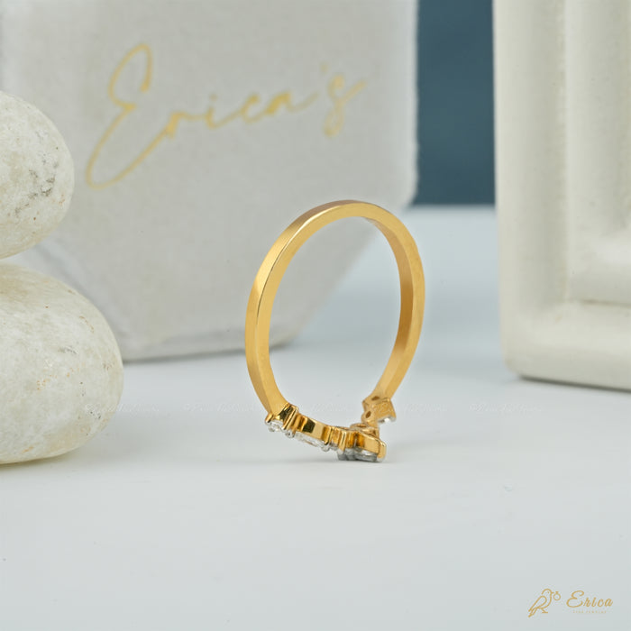 The Crown - Chevron Mixed Cut Lab Grown Diamond Band