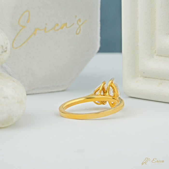 The Embrace - Marquise & Pear Lab Grown Diamond Toi et Moi Ring