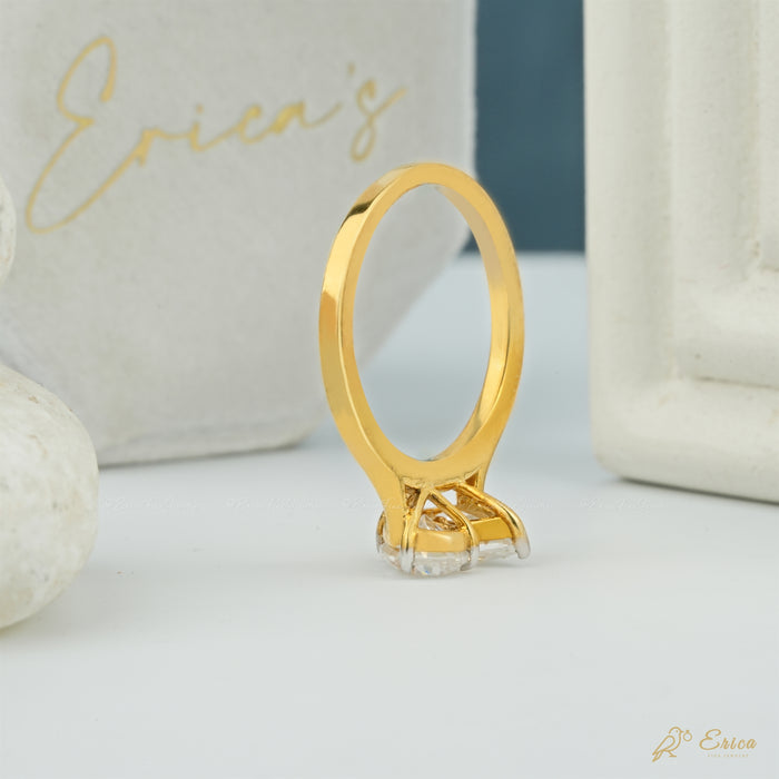 The Embrace - Marquise & Pear Lab Grown Diamond Toi et Moi Ring