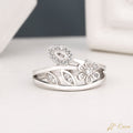 The Garden - Flower & Leaf Lab Grown Diamond Botanical Ring