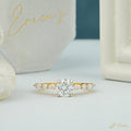 The Glow - Pavé Round Lab Grown Diamond Ring