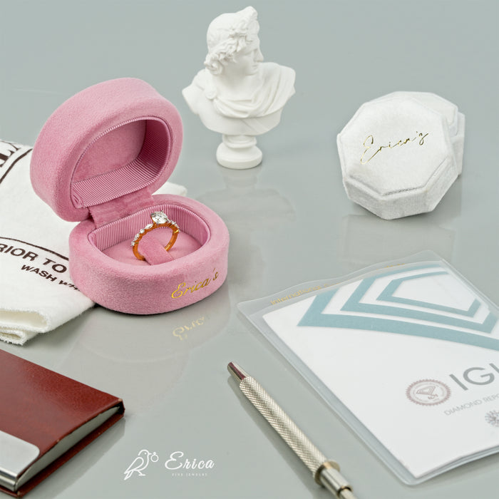 The Glow - Pavé Round Lab Grown Diamond Ring