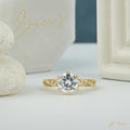 The Infinity - Twisted Lab Grown Diamond Pavé Solitaire Ring