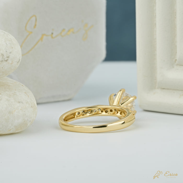 The Infinity - Twisted Lab Grown Diamond Pavé Solitaire Ring