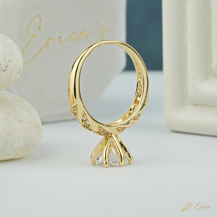 The Infinity - Twisted Lab Grown Diamond Pavé Solitaire Ring