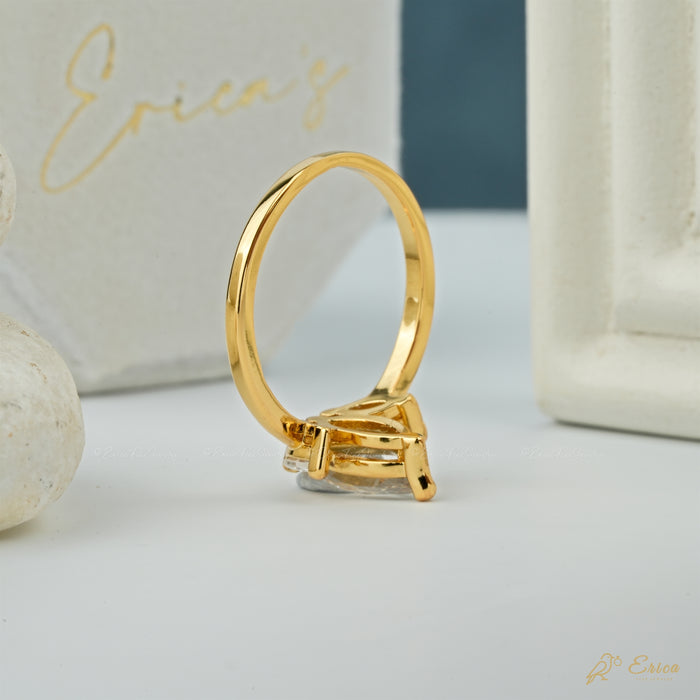 The Lotus - Marquise Lab Grown Diamond Three Stone Ring