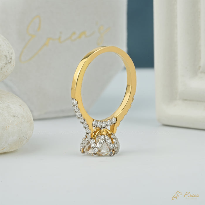 The Moonlight - Round Lab Grown Diamond Hidden Halo Pavé Ring