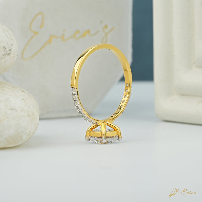 The Soleil - Round Lab Grown Diamond Pavé Ring