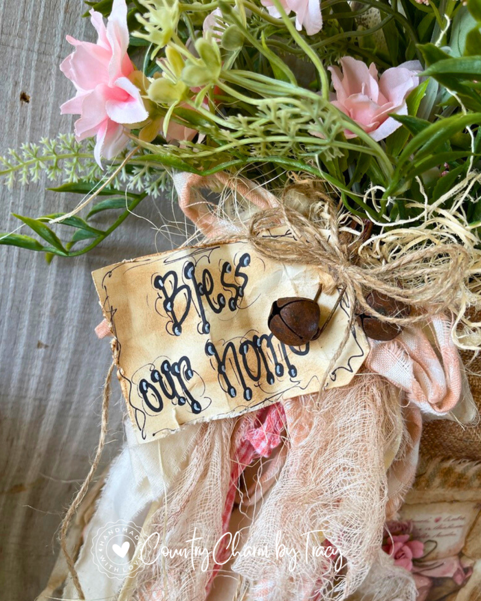 Tulips in Bloom Rustic Farmhouse Wall Hanging