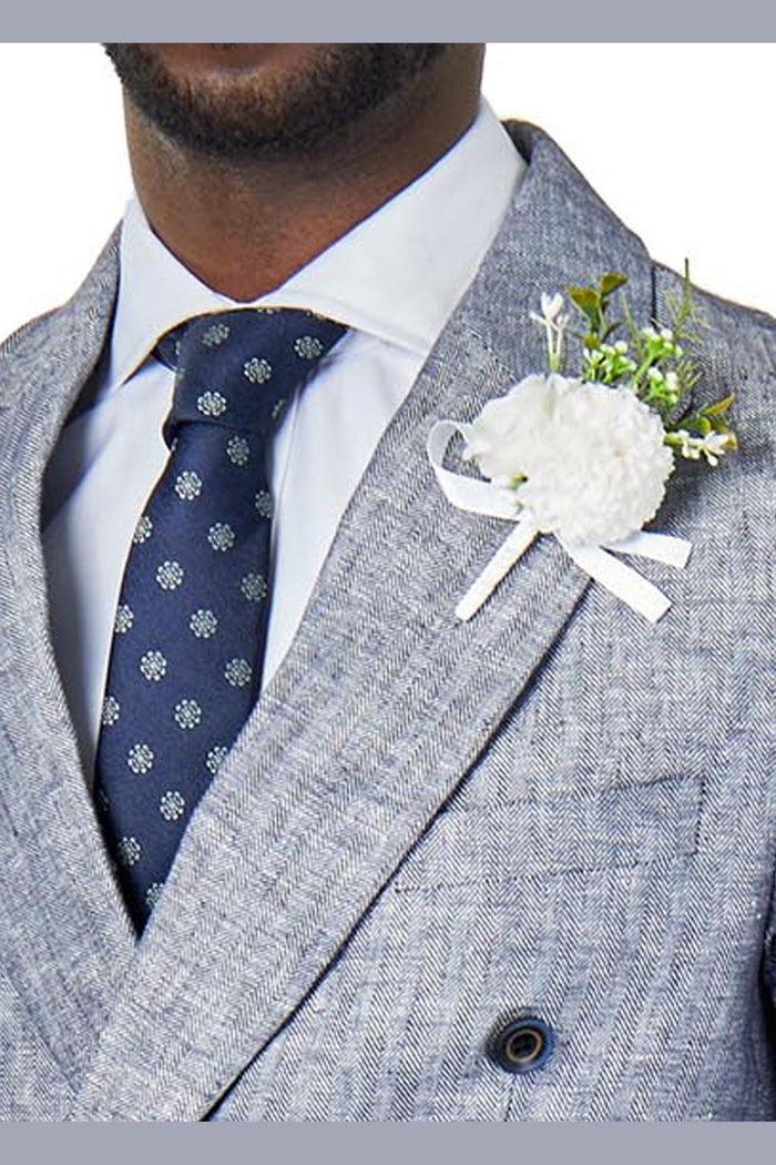 Tuxedo Flower Wedding Boutonniere Lapel Pin