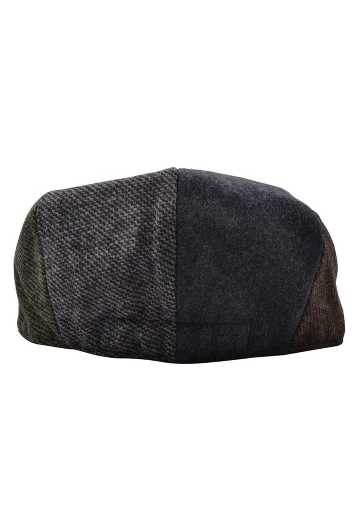 TWEED WOOL BLEND MULTI COLOUR NEWSBOY CAP