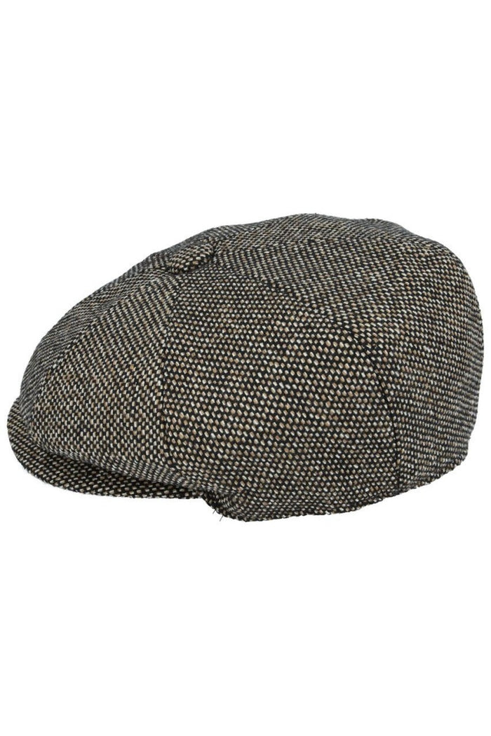 TWEED WOOL BLEND NEWSBOY FLAT CAP