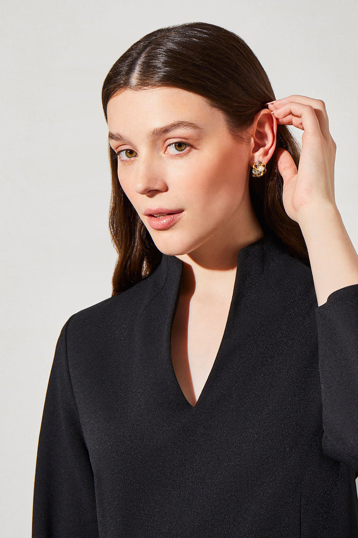 Two-Tone Pearl Center Knot Clip Earrings | Ming Wang