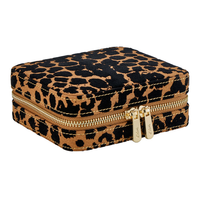 Savanna Leopard Print Jewellery Zip Case