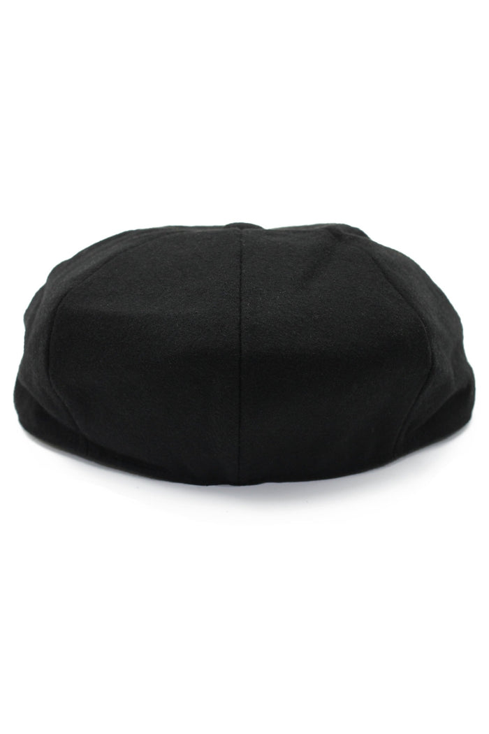 WOOL BLEND NEWSBOY FLAT CAP IN TWEED